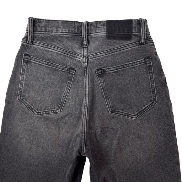 Abercrombie & Fitch Curve Love Ultra High Rise 90s Straight Jeans sz 26 Vent Hem - Picture 13 of 16